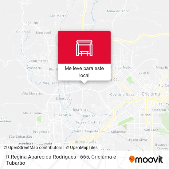 R.Regina Aparecida Rodrigues - 665 mapa