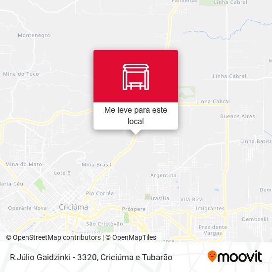 R.Júlio Gaidzinki - 3320 mapa