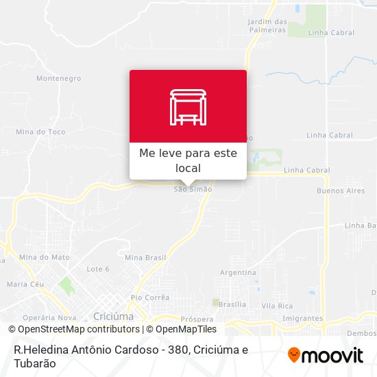 R.Heledina Antônio Cardoso - 380 mapa