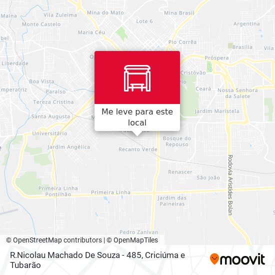 R.Nicolau Machado De Souza - 485 mapa