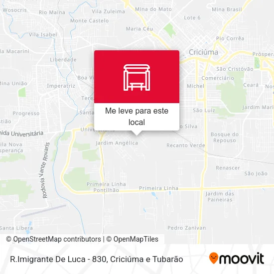 R.Imigrante De Luca - 830 mapa