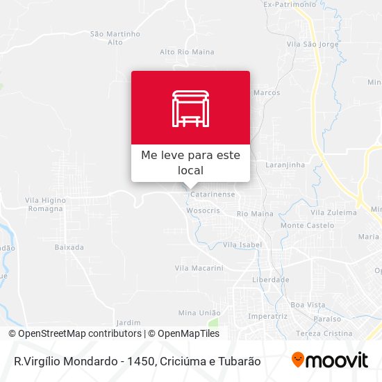 R.Virgílio Mondardo - 1450 mapa