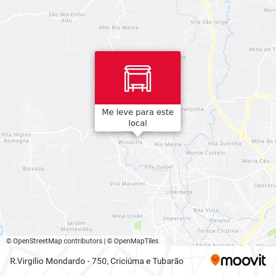 R.Virgílio Mondardo - 750 mapa