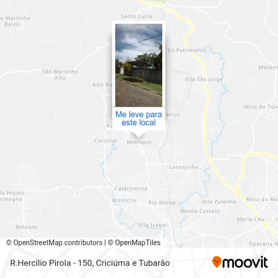 R.Hercílio Pirola - 150 mapa