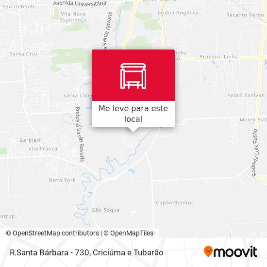 R.Santa Bárbara - 730 mapa