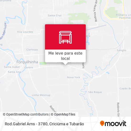Rod.Gabriel Arns - 3780 mapa