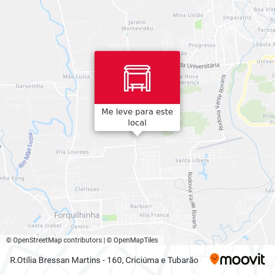 R.Otília Bressan Martins - 160 mapa