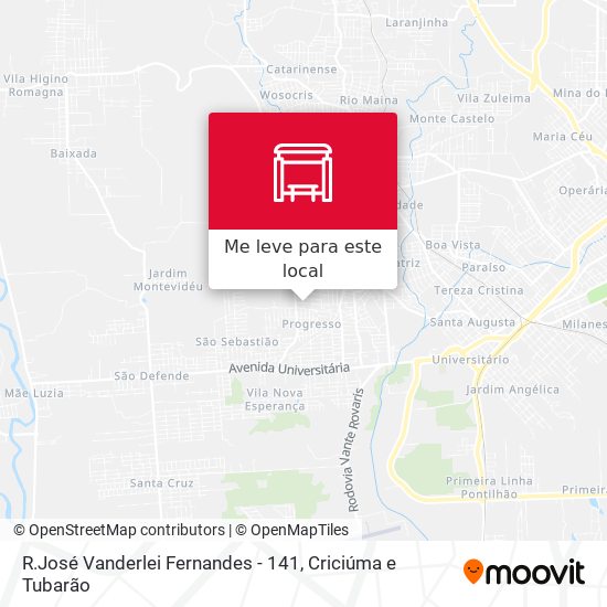 R.José Vanderlei Fernandes - 141 mapa