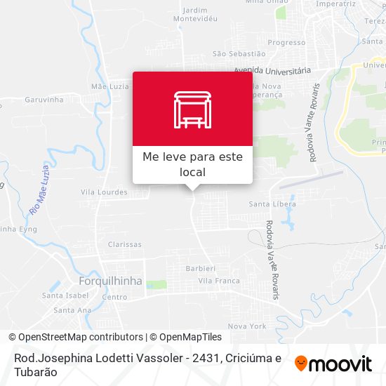 Rod.Josephina Lodetti Vassoler - 2431 mapa