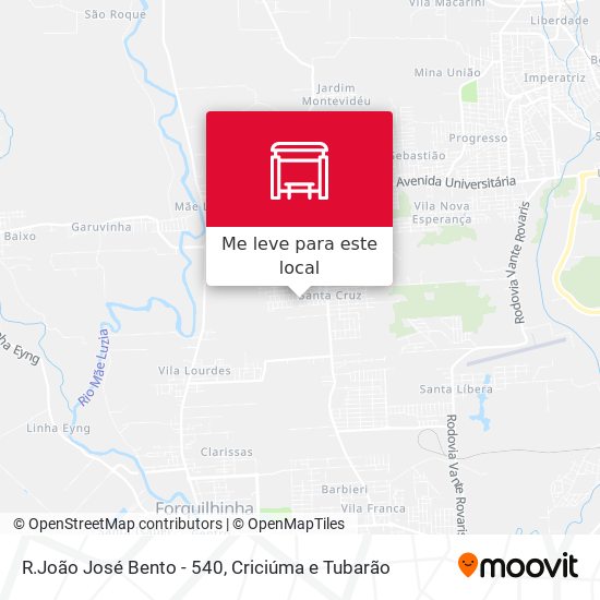 R.João José Bento - 540 mapa