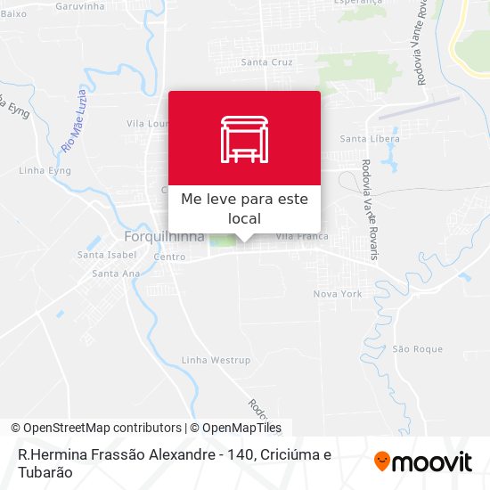 R.Hermina Frassão Alexandre - 140 mapa