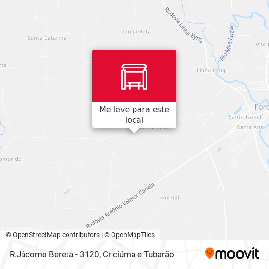 R.Jácomo Bereta - 3120 mapa
