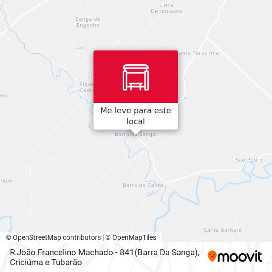 R.João Francelino Machado - 841(Barra Da Sanga) mapa