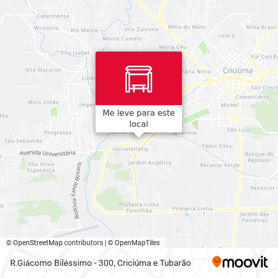 R.Giácomo Biléssimo - 300 mapa