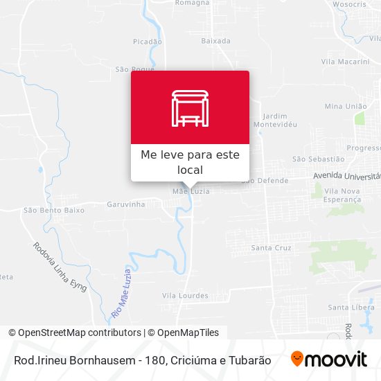 Rod.Irineu Bornhausem - 180 mapa