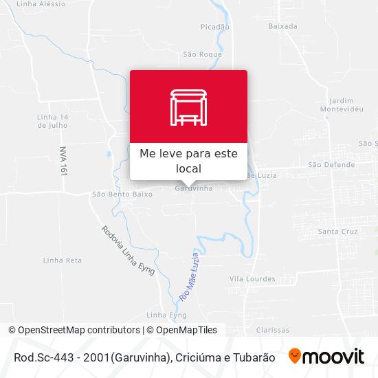 Rod.Sc-443 - 2001(Garuvinha) mapa