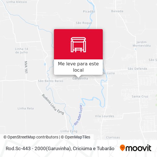 Rod.Sc-443 - 2000(Garuvinha) mapa