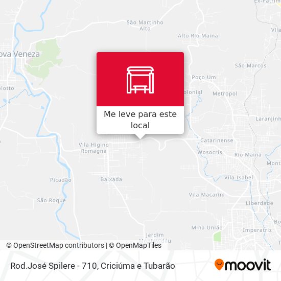 Rod.José Spilere - 710 mapa