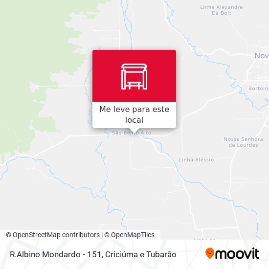 R.Albino Mondardo - 151 mapa