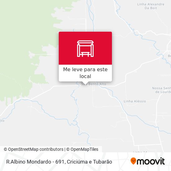 R.Albino Mondardo - 691 mapa