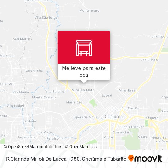R.Clarinda Milioli De Lucca - 980 mapa