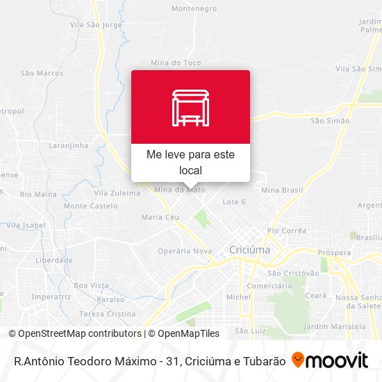 R.Antônio Teodoro Máximo - 31 mapa
