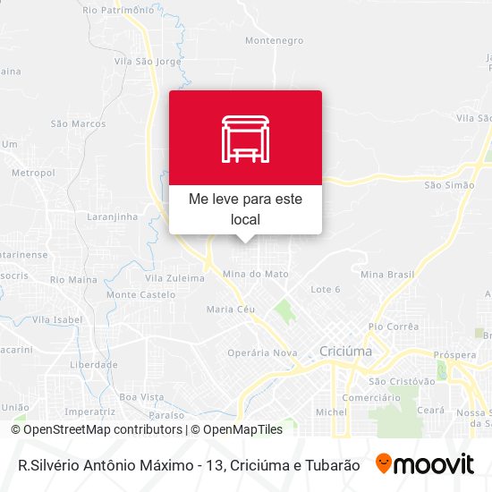 R.Silvério Antônio Máximo - 13 mapa