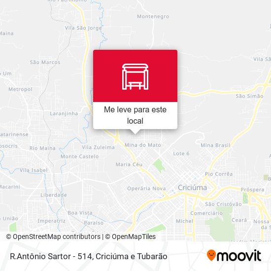R.Antônio Sartor - 514 mapa