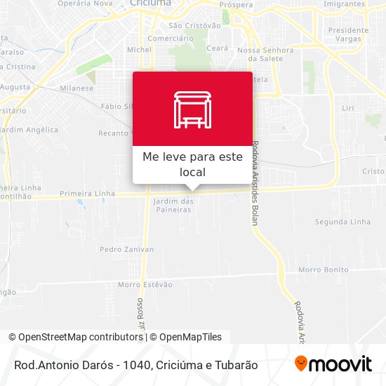 Rod.Antonio Darós - 1040 mapa