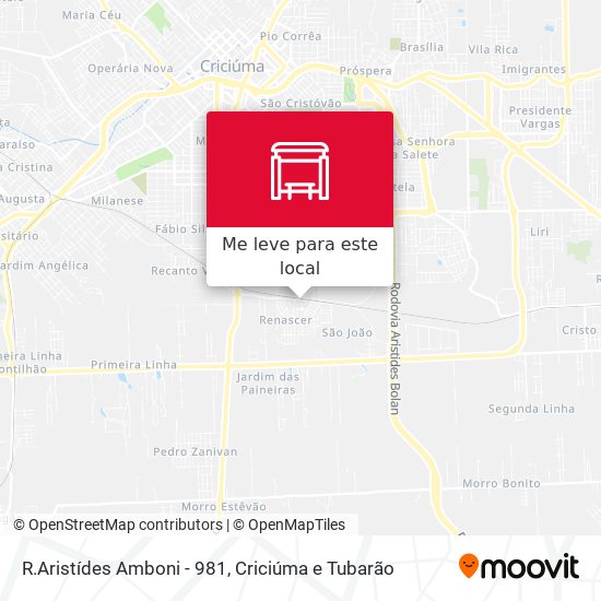 R.Aristídes Amboni - 981 mapa