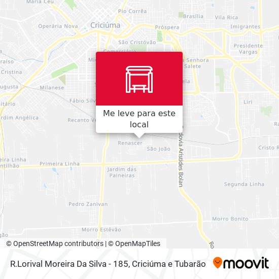 R.Lorival Moreira Da Silva - 185 mapa