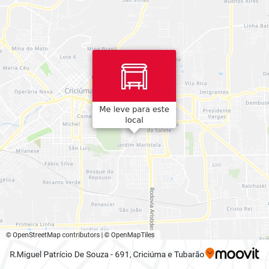 R.Miguel Patrício De Souza - 691 mapa