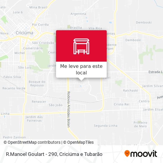 R.Manoel Goulart - 290 mapa