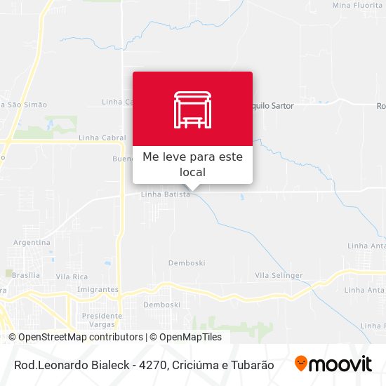 Rod.Leonardo Bialeck - 4270 mapa