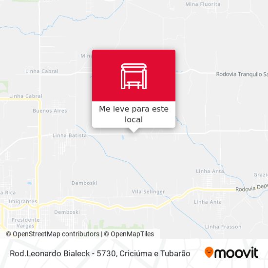 Rod.Leonardo Bialeck - 5730 mapa