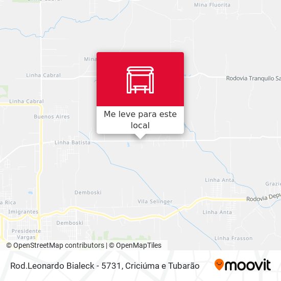 Rod.Leonardo Bialeck - 5731 mapa