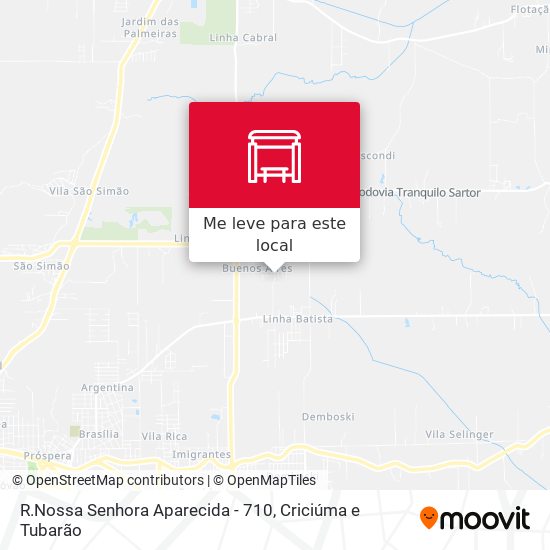 R.Nossa Senhora Aparecida - 710 mapa