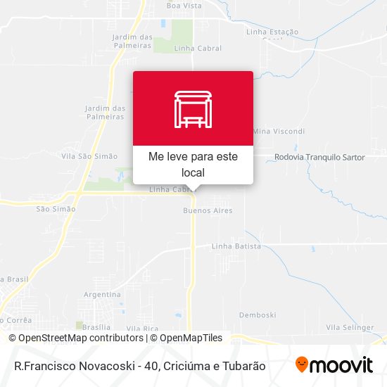 R.Francisco Novacoski - 40 mapa