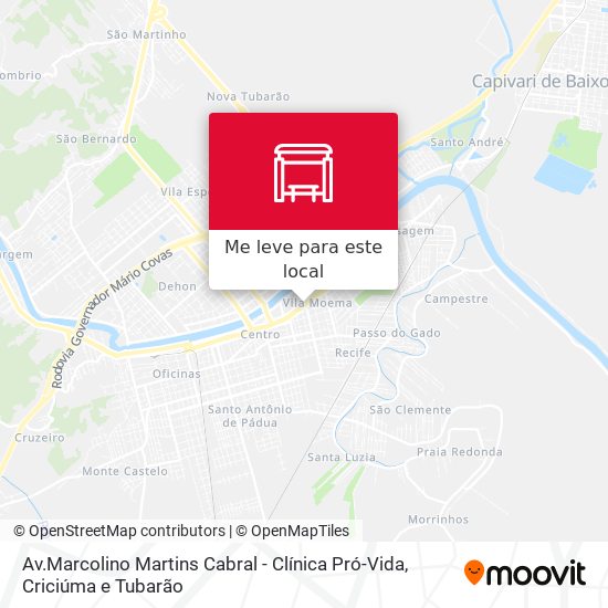 Av.Marcolino Martins Cabral - Clínica Pró-Vida mapa