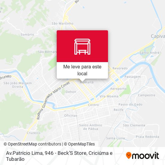 Av.Patrício Lima, 946 -  Beck’S Store mapa