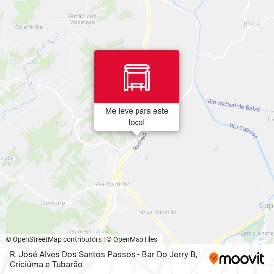 R. José Alves Dos Santos Passos - Bar Do Jerry B mapa