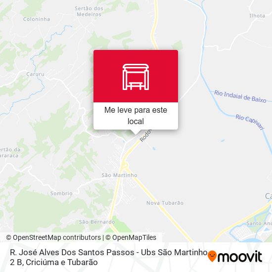 R. José Alves Dos Santos Passos - Ubs São Martinho 2 B mapa