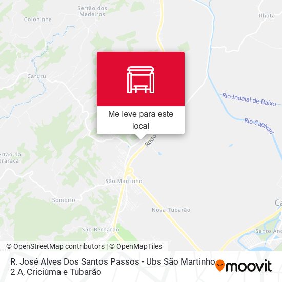 R. José Alves Dos Santos Passos - Ubs São Martinho 2 A mapa