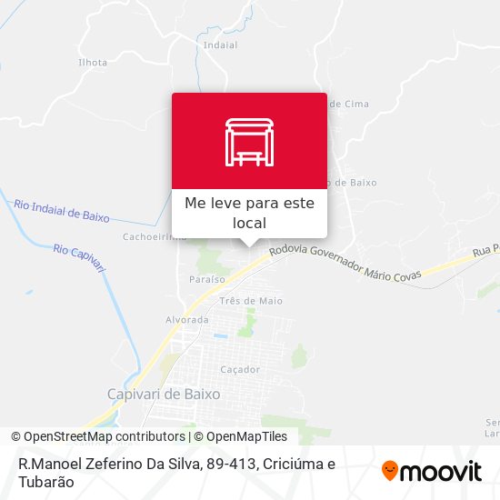R.Manoel Zeferino Da Silva, 89-413 mapa