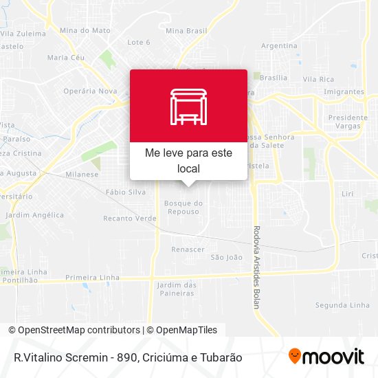 R.Vitalino Scremin - 890 mapa