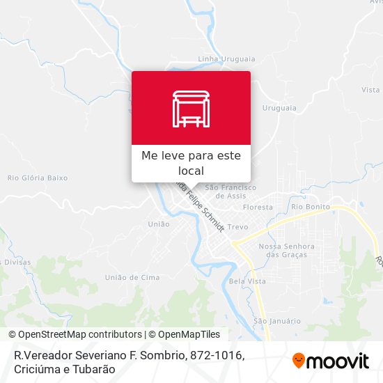 R.Vereador Severiano F. Sombrio, 872-1016 mapa