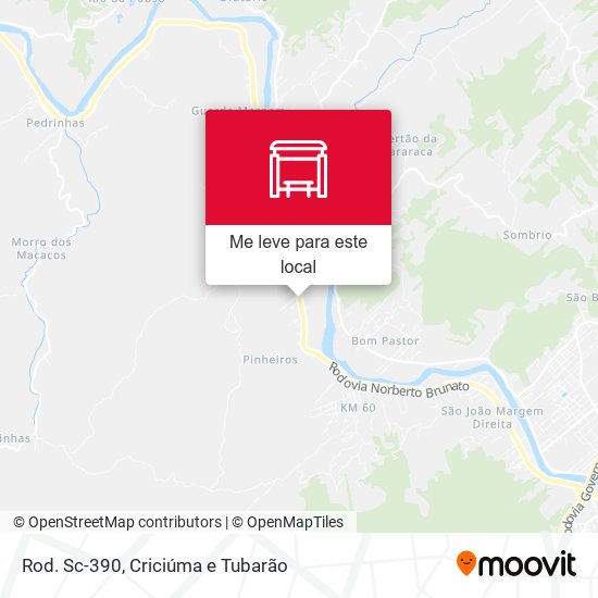 Rod. Sc-390 mapa