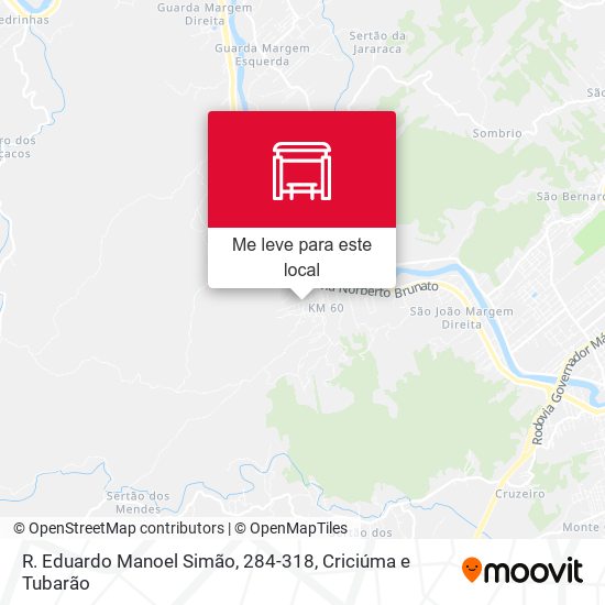 R. Eduardo Manoel Simão, 284-318 mapa