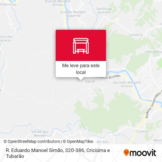 R. Eduardo Manoel Simão, 320-386 mapa