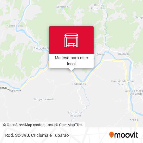 Rod. Sc-390 mapa